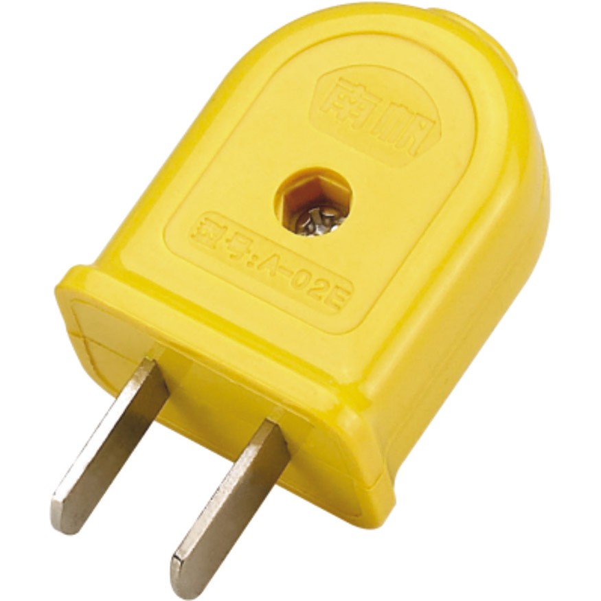 單相二級扁插頭